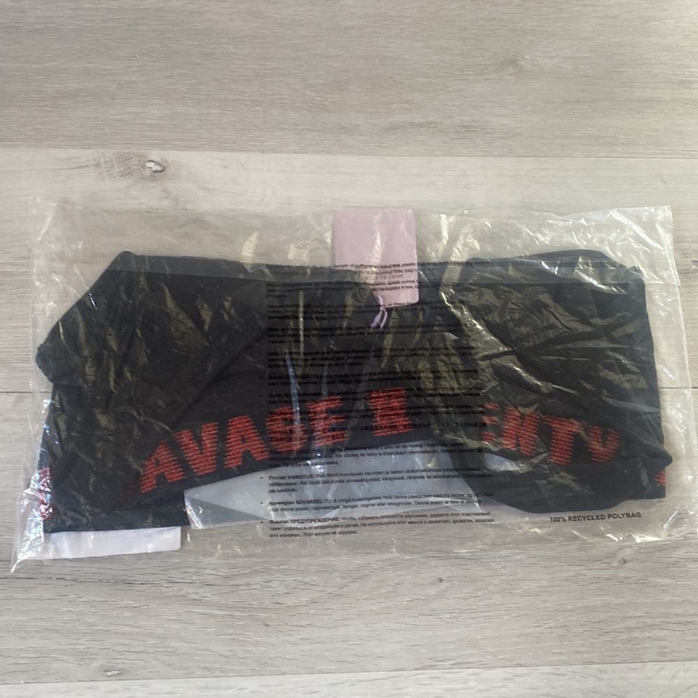 Forever Savage Bralette Blk W/ Goji Berry Red Lurex 3x New With Tags — image 8 of 8